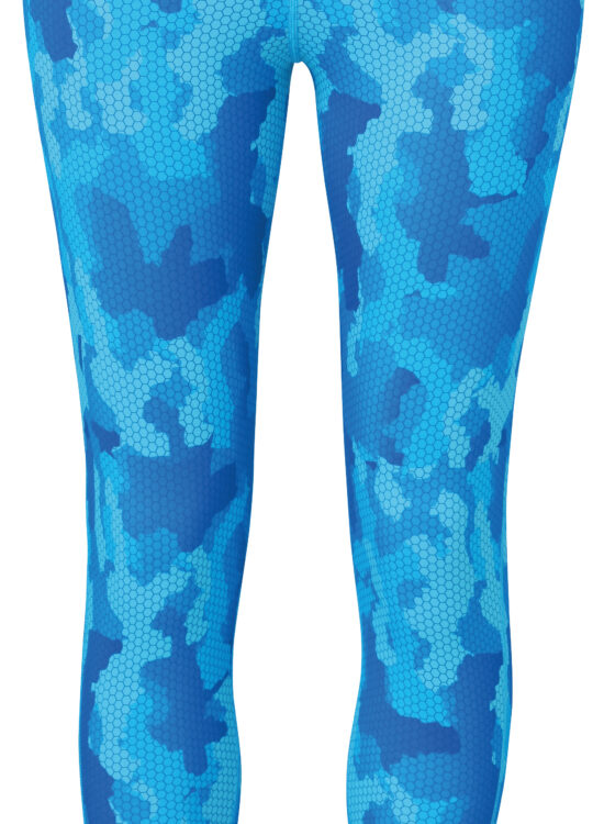 Womens Performance Hexoflage Leggings - Sapphire, X Small 8