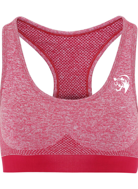 Womens Seamless Sports Bra - Burgundy, X Small 8