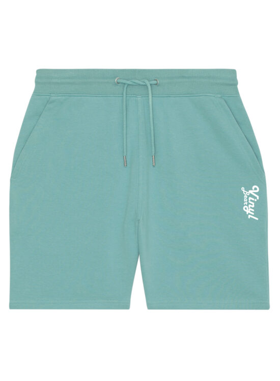 Organic Bear Shorts - Teal Monstera