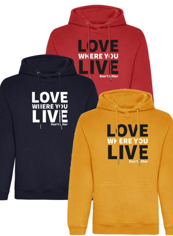 Love Where You Live Adult Hoodies
