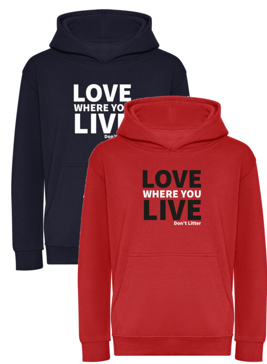 Love Where You Live Kids Hoodies