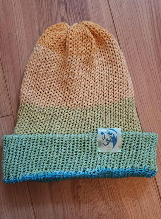 Yellow and Green Regen Beanie