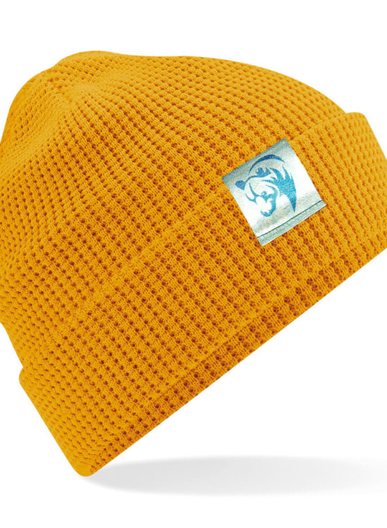 The Waffle Beanie - Mustard