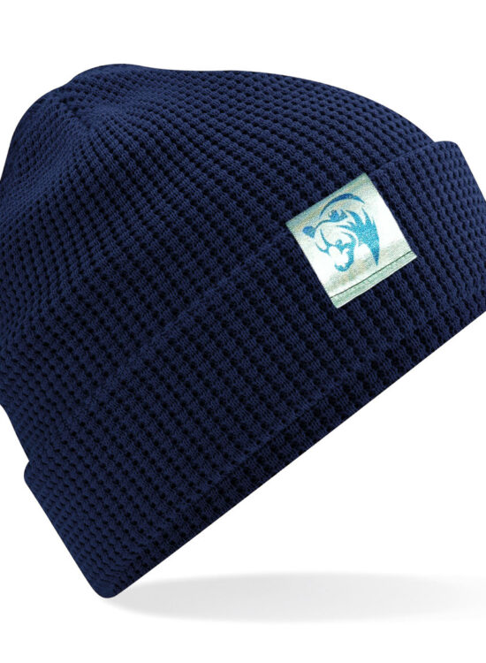 The Waffle Beanie - Navy