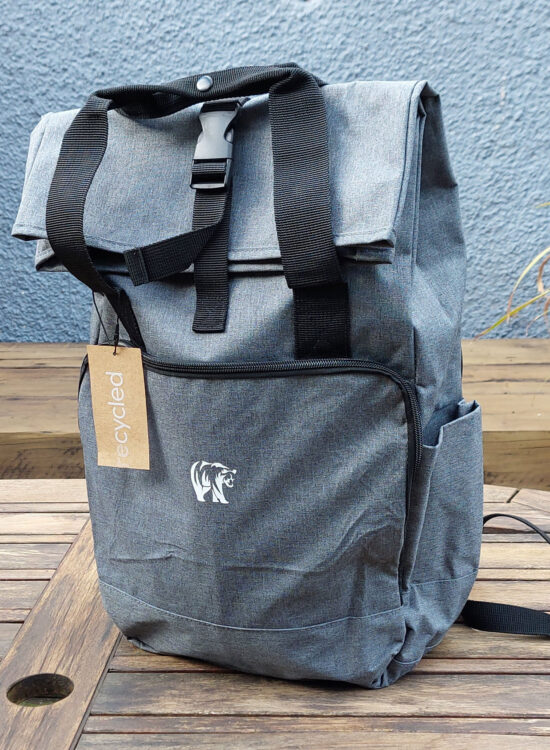 Recycled Twin Handle Roll Top Bag