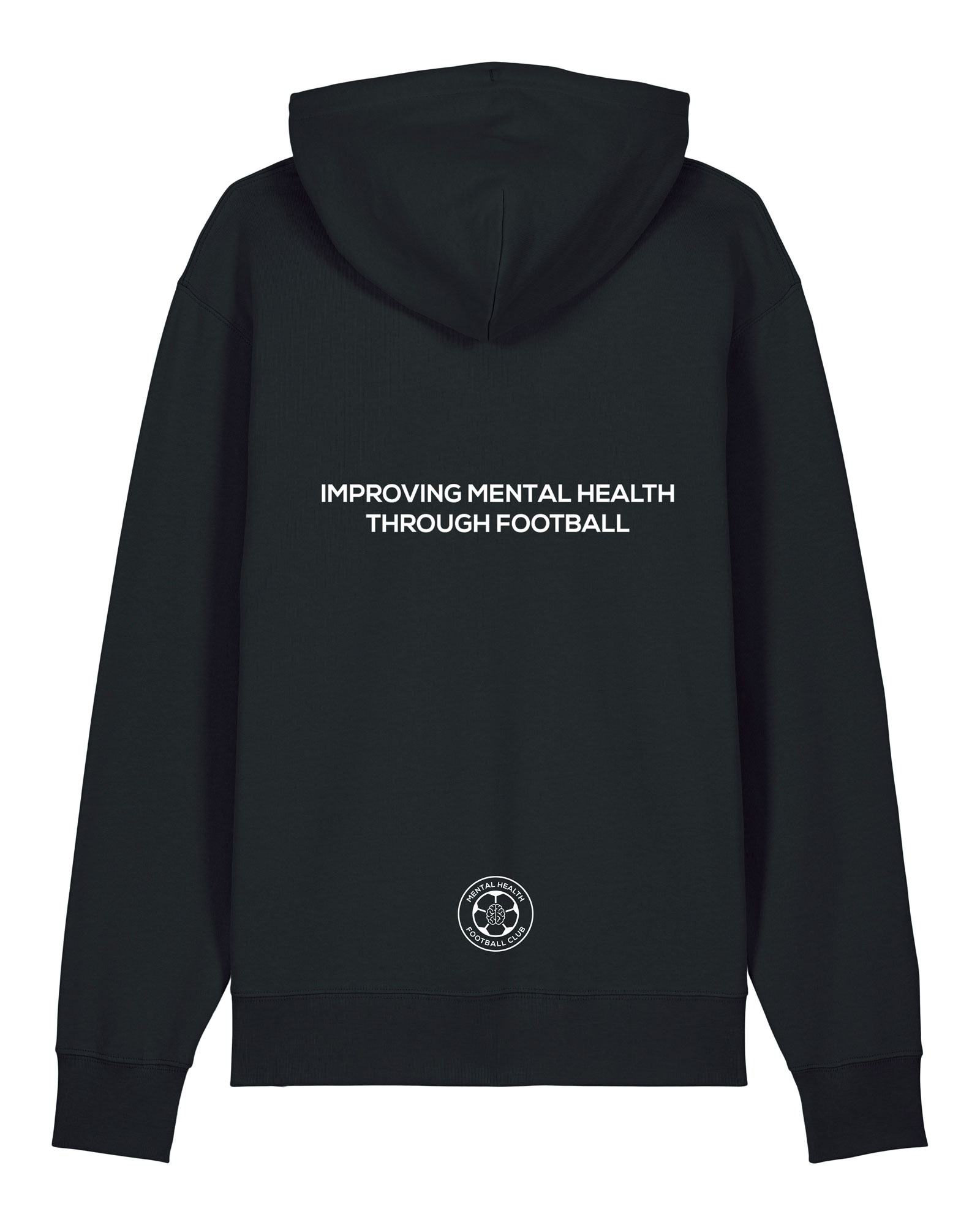 Mental Health Football Club Hoodie with back print - Image 2
