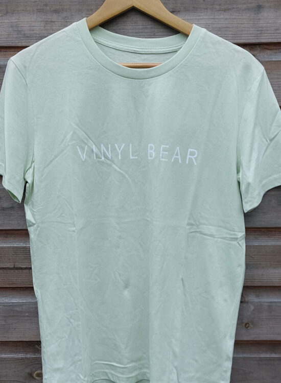 Vinyl Bear Casual Cotton Tee Small Aloe